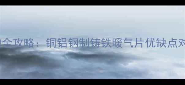 暖气片材质选购全攻略铜铝钢制铸铁暖气片优缺点对比与选型指南