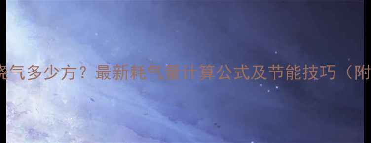 图片 暖气片每天烧气多少方？最新耗气量计算公式及节能技巧（附选购指南）1