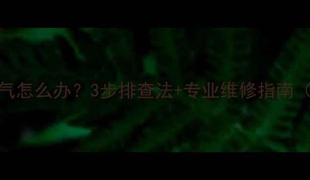 图片 暖气片没水没气怎么办？3步排查法+专业维修指南（附视频教程）