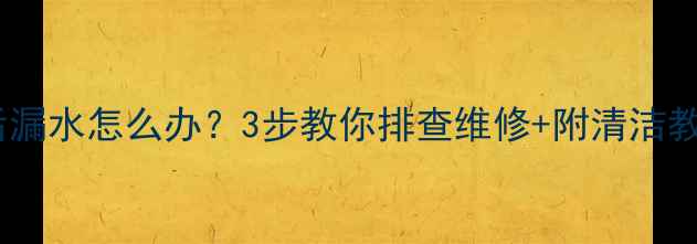 图片 暖气片清洗后漏水怎么办？3步教你排查维修+附清洁教程（附图）2