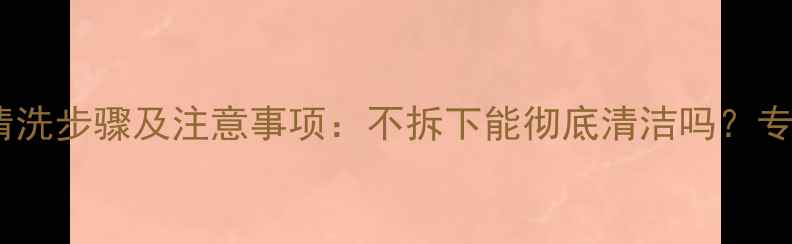 图片 暖气片清洗步骤及注意事项：不拆下能彻底清洁吗？专业指南2