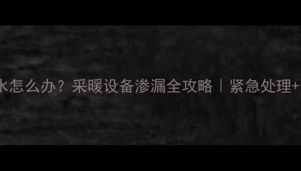 图片 暖气片渗水怎么办？采暖设备渗漏全攻略｜紧急处理+预防指南1