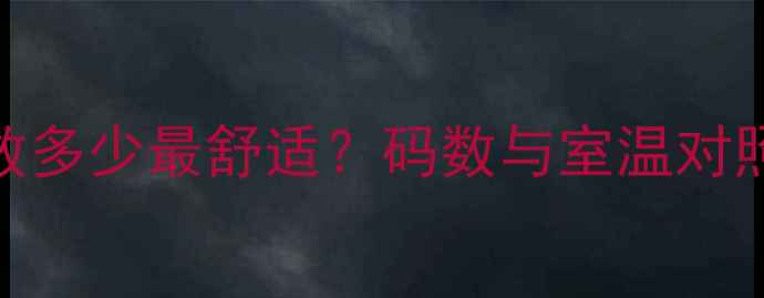 图片 暖气片温度码数多少最舒适？码数与室温对照表+调温技巧1