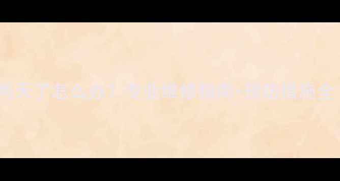 图片 暖气片漏水两天了怎么办？专业维修指南+预防措施全（附图解）2