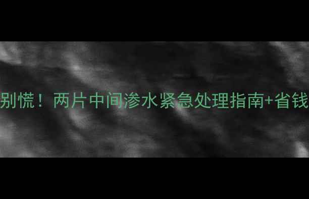 暖气片漏水别慌两片中间渗水紧急处理指南省钱维修全攻略