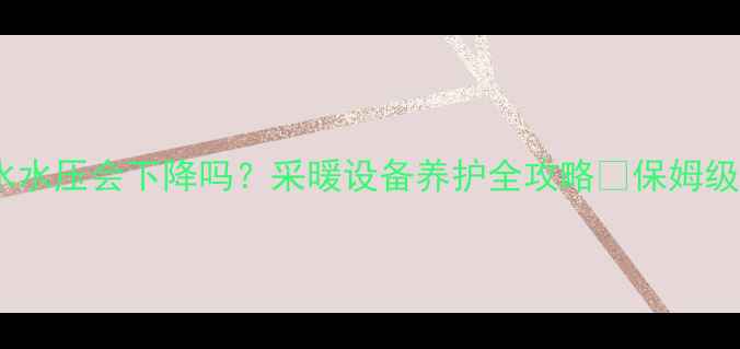 图片 暖气片漏水水压会下降吗？采暖设备养护全攻略🔥保姆级避坑指南2