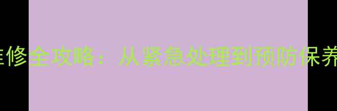 图片 暖气片漏水维修全攻略：从紧急处理到预防保养的完整指南1