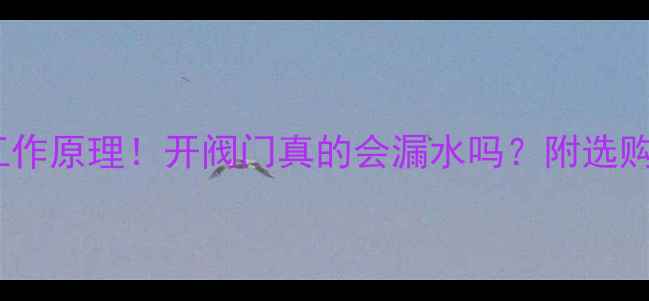 图片 暖气片的工作原理！开阀门真的会漏水吗？附选购避坑指南1