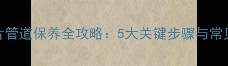 图片 暖气片管道保养全攻略：5大关键步骤与常见误区