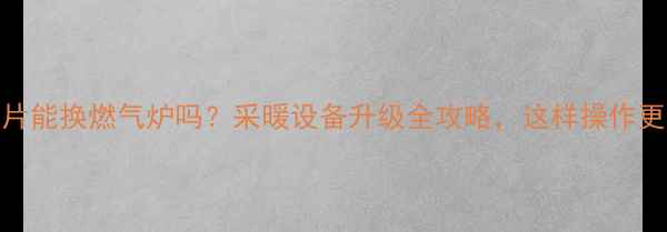 暖气片能换燃气炉吗采暖设备升级全攻略这样操作更省心