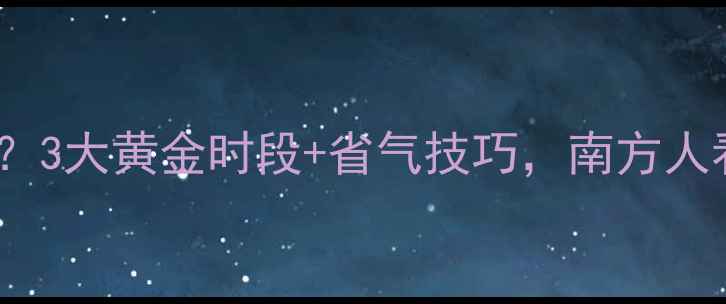 暖气片要开多久才暖和3大黄金时段省气技巧南方人看完都收藏了