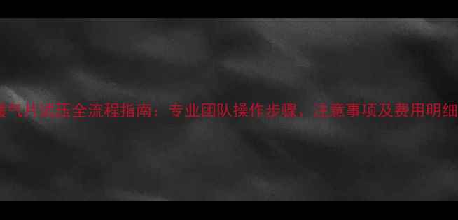 图片 暖气片试压全流程指南：专业团队操作步骤、注意事项及费用明细1