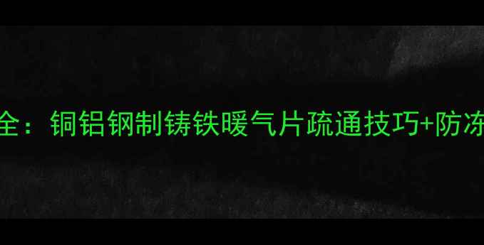 暖气片跑风原因全铜铝钢制铸铁暖气片疏通技巧防冻指南附图解