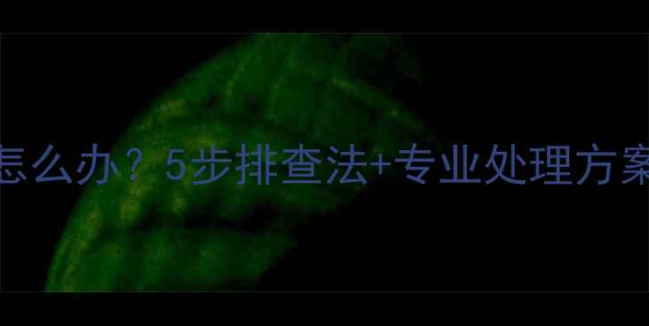 暖气片轻微渗水怎么办5步排查法专业处理方案附图文指南