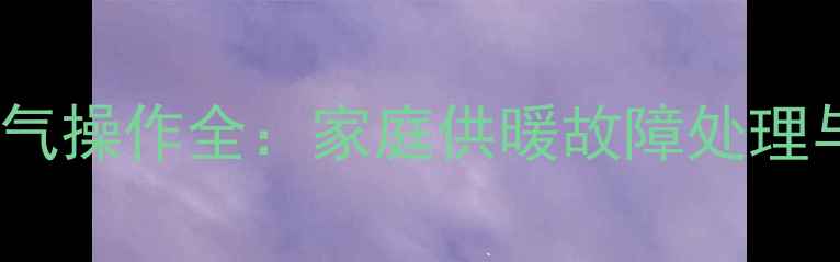 图片 暖气片进口阀放气操作全：家庭供暖故障处理与系统维护指南1