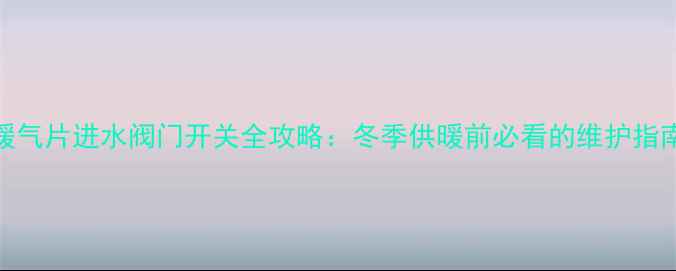图片 暖气片进水阀门开关全攻略：冬季供暖前必看的维护指南