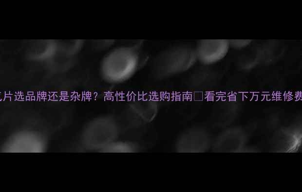图片 暖气片选品牌还是杂牌？高性价比选购指南🔥看完省下万元维修费！1
