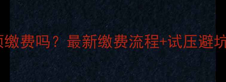 图片 暖气试压前必须缴费吗？最新缴费流程+试压避坑指南！🔥❄️1