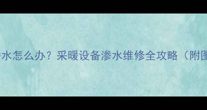 图片 暖气轻微渗水怎么办？采暖设备渗水维修全攻略（附图解步骤）1