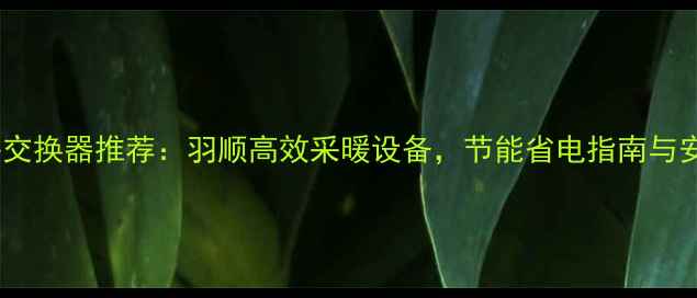 图片 最佳壁挂炉热交换器推荐：羽顺高效采暖设备，节能省电指南与安装注意事项1