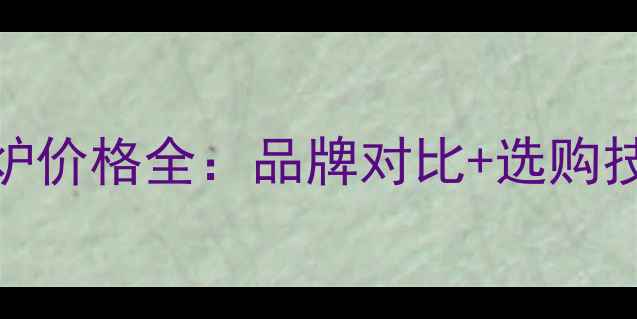图片 朝阳燃气壁挂炉价格全：品牌对比+选购技巧+安装指南1