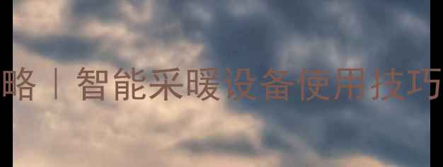 图片 杉浦壁挂炉控制按钮全攻略｜智能采暖设备使用技巧，节能省电秘籍大公开✨