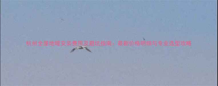 图片 杭州全屋地暖安装费用及避坑指南：最新价格明细与专业选型攻略