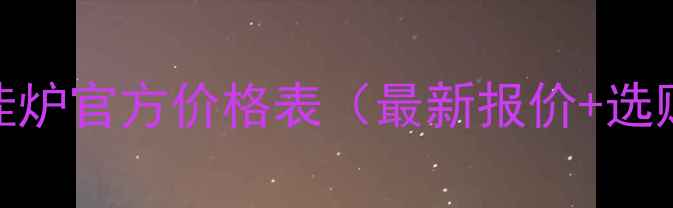 图片 林内壁挂炉官方价格表（最新报价+选购指南）