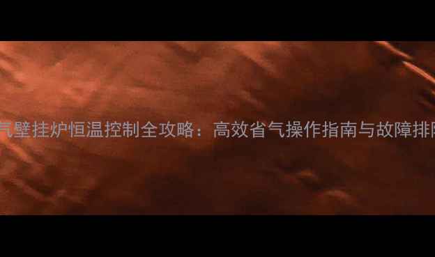 图片 林内燃气壁挂炉恒温控制全攻略：高效省气操作指南与故障排除技巧2