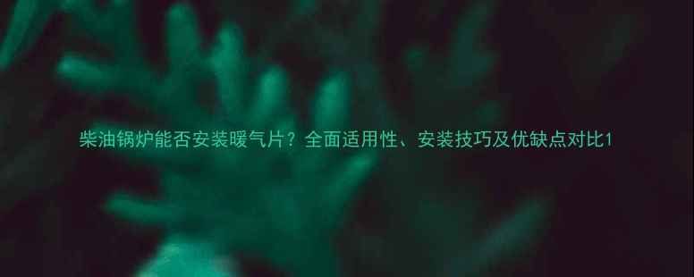 图片 柴油锅炉能否安装暖气片？全面适用性、安装技巧及优缺点对比1