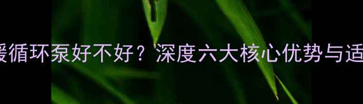 欧亚地暖循环泵好不好深度六大核心优势与适用场景