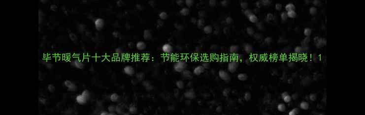 图片 毕节暖气片十大品牌推荐：节能环保选购指南，权威榜单揭晓！1