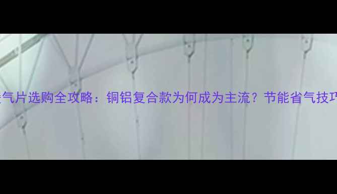 水暖系统暖气片选购全攻略铜铝复合款为何成为主流节能省气技巧大公开