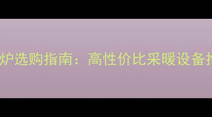 图片 沃克拉壁挂炉选购指南：高性价比采暖设备推荐与品牌2