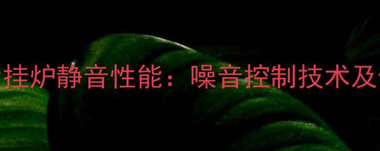 图片 沃克拉壁挂炉静音性能：噪音控制技术及使用建议