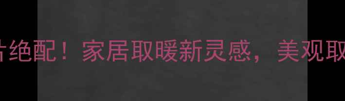 图片 沙发+暖气片绝配！家居取暖新灵感，美观取暖两不误✨
