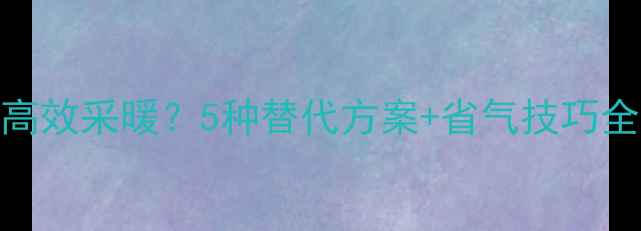 没有壁挂炉如何高效采暖5种替代方案省气技巧全附设备对比