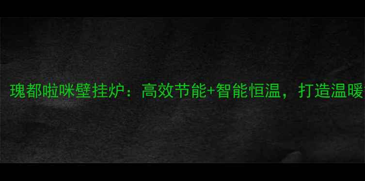图片 泰安采暖首选！瑰都啦咪壁挂炉：高效节能+智能恒温，打造温暖舒适家居环境1