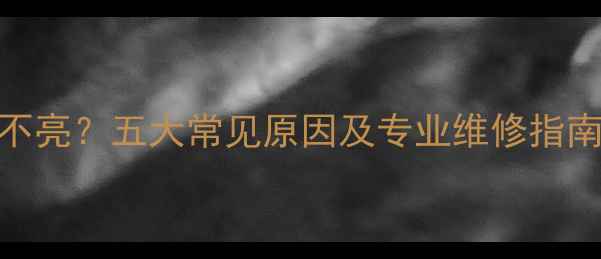 图片 海尔壁挂炉屏幕不亮？五大常见原因及专业维修指南（附图文教程）
