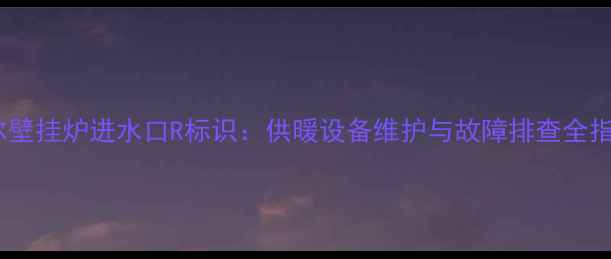 海尔壁挂炉进水口R标识供暖设备维护与故障排查全指南