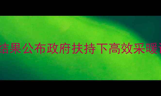 涞水煤改气工程壁挂炉中标结果公布政府扶持下高效采暖设备如何重塑区域供暖格局
