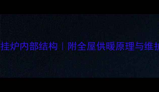 图片 燃气壁挂炉内部结构｜附全屋供暖原理与维护指南1