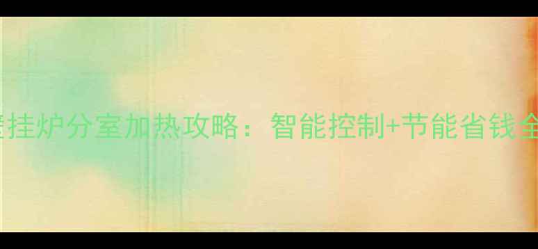 图片 燃气壁挂炉分室加热攻略：智能控制+节能省钱全指南2