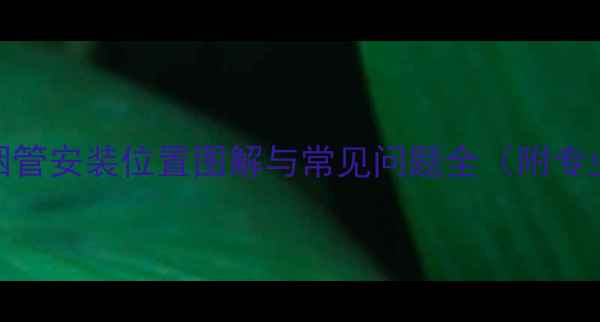 图片 燃气壁挂炉烟管安装位置图解与常见问题全（附专业安装指南）