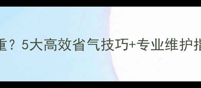 图片 燃气壁挂炉耗气严重？5大高效省气技巧+专业维护指南（附实测数据）