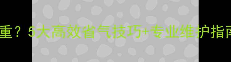 图片 燃气壁挂炉耗气严重？5大高效省气技巧+专业维护指南（附实测数据）1