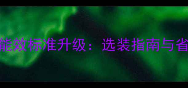 图片 燃气壁挂炉能效标准升级：选装指南与省气省钱秘籍