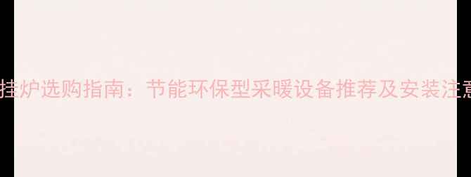 燃气壁挂炉选购指南节能环保型采暖设备推荐及安装注意事项