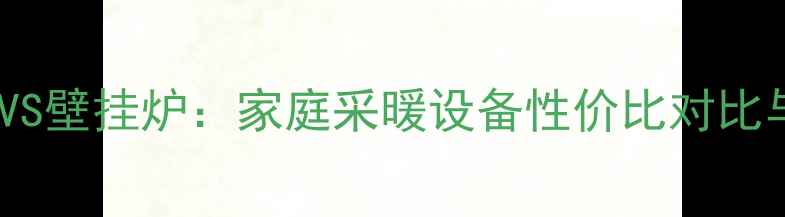 燃气热水器VS壁挂炉家庭采暖设备性价比对比与选购指南