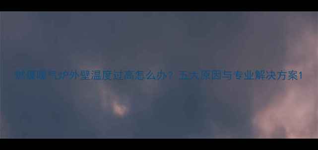 图片 燃煤暖气炉外壁温度过高怎么办？五大原因与专业解决方案1